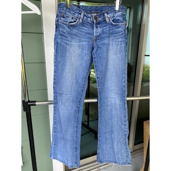 Vintage Lucky Brand Denim Blue Jeans Button Fly Size 27 /4 Made in USA - Picture 1 of 5